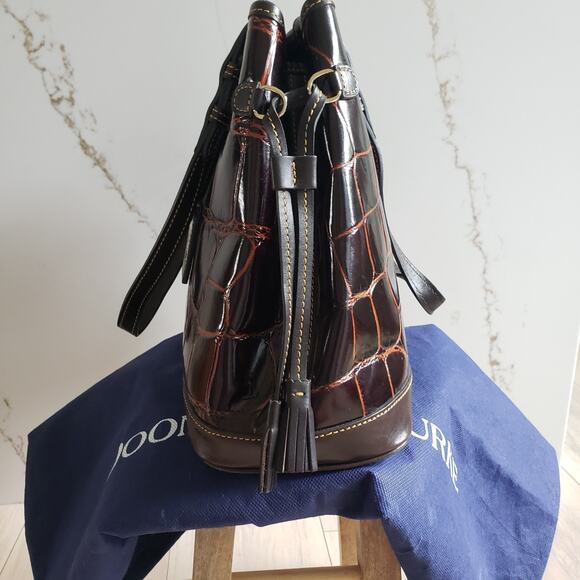 Dooney & Bourke Tassel Leather Bag Set Cognac 3 Pc Purse Wallet Keychain 1C872CG - Picture 5 of 15